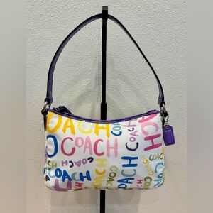 Coach NWT y2k Hampton Scribble Hobo Bag